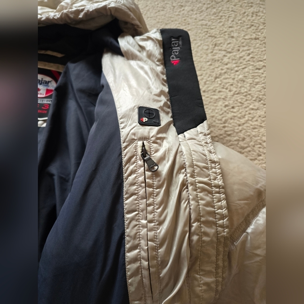 Pajar Pearl White Nevis Puffer Jacket Size XL - Picture 11 of 16